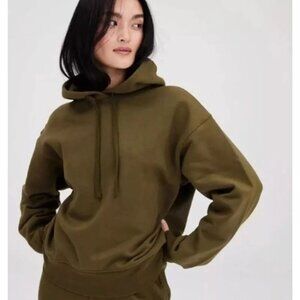 Girlfriend Collective Forest Green Classic Pullover Hoodie